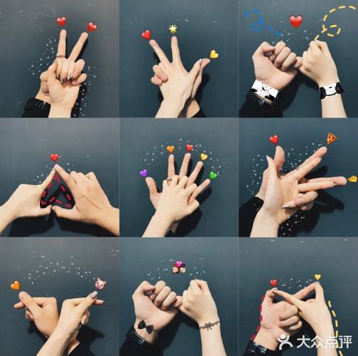情侣手势图片大全 情侣手势背景图片