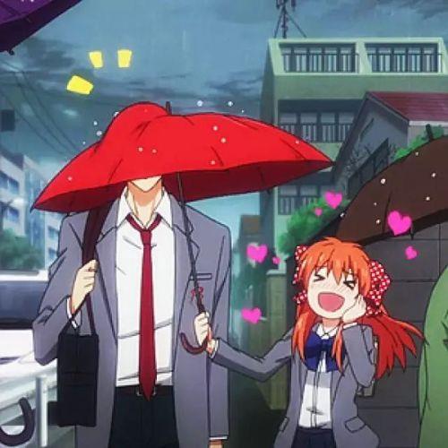 情侣背景图片一男一女动漫 好看的动漫情侣头像图片一男一女男女