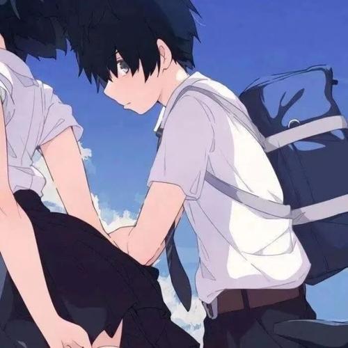 情侣背景图片一男一女动漫 好看的动漫情侣头像图片一男一女男女