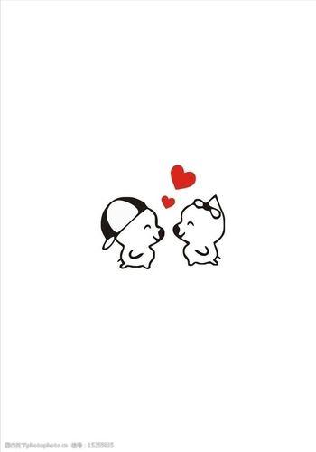 卡通图片可爱情侣 简单可爱的情侣卡通图