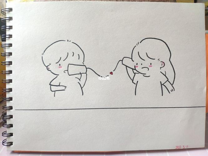情侣简易绘画图 情侣绘画图片简笔画