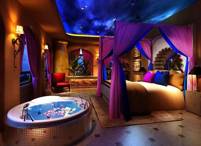 情侣酒店图片房间高清图 情侣宾馆装修效果图