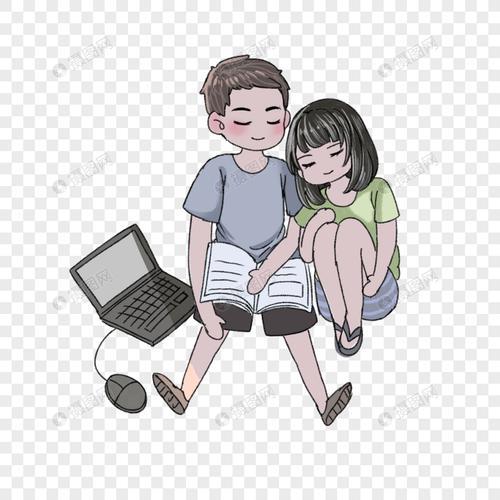 坐着的情侣图片 情侣背靠背坐在一起的图片