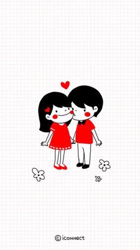 简约手绘情侣漫画图片 情侣漫画手绘简笔画