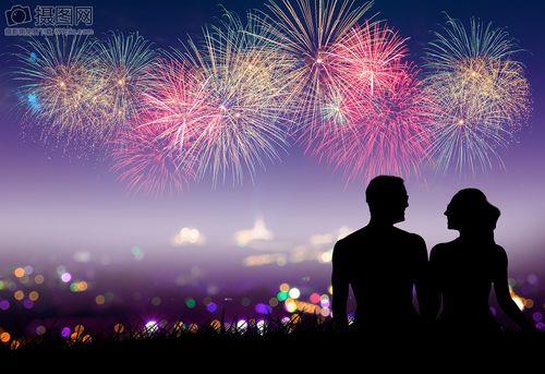 新年情侣图像 新年情侣背景图