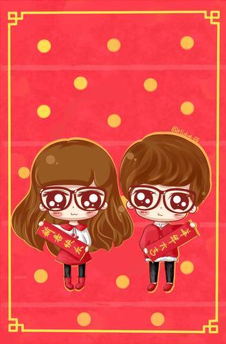 新年情侣图像 新年情侣背景图