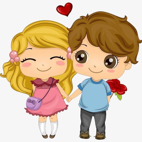 卡通情侣牵手图片 牵手图片情侣卡通