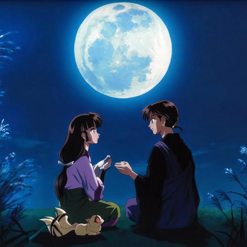 月光下的情侣图片 月光下的浪漫图片