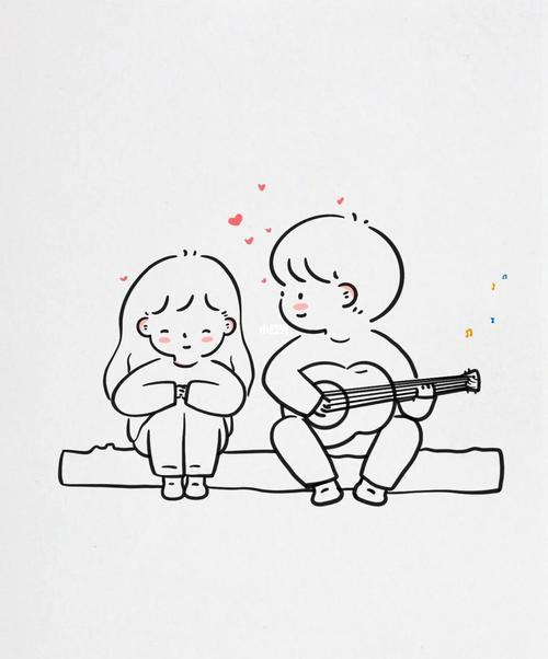 情侣绘画图片简笔画 画情侣的简笔画
