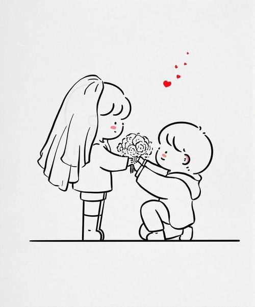 情侣绘画图片简笔画 画情侣的简笔画