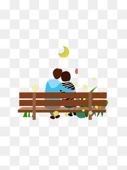 情侣椅子图片大全 坐在椅子上的情侣头像