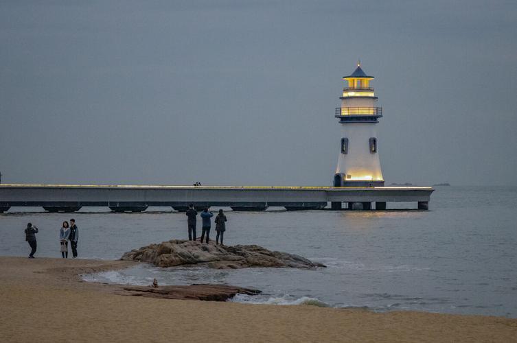 珠海情侣路夜景图片 珠海情侣路风景图片