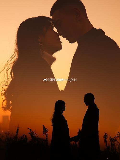 情侣夕阳图片 情侣头像唯美意境图片