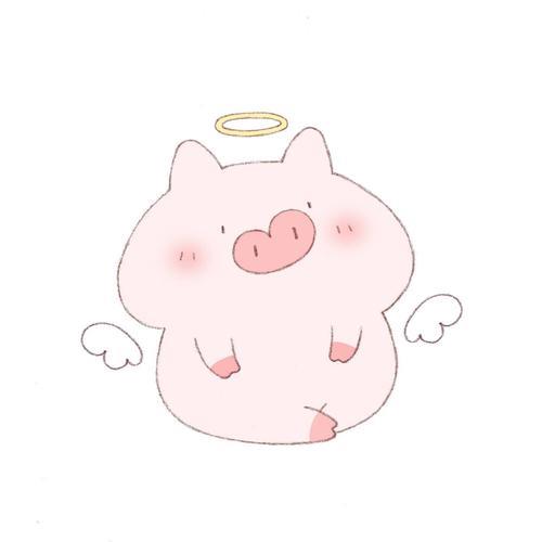 猪的情侣图片 情侣猪猪图片可爱两张