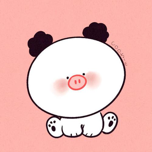 猪的情侣图片 情侣猪猪图片可爱两张