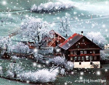 雪景情侣图片唯美图片 雪景双人唯美图片