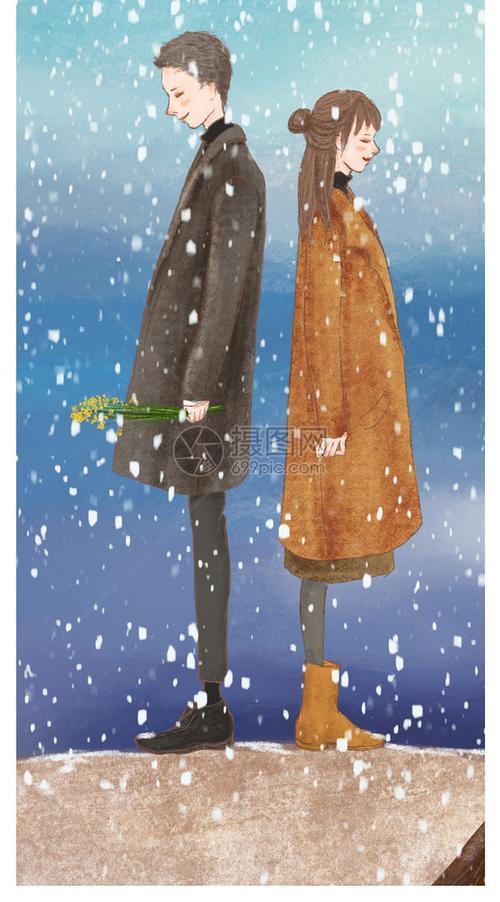 背靠背情侣图片 背情侣的图片