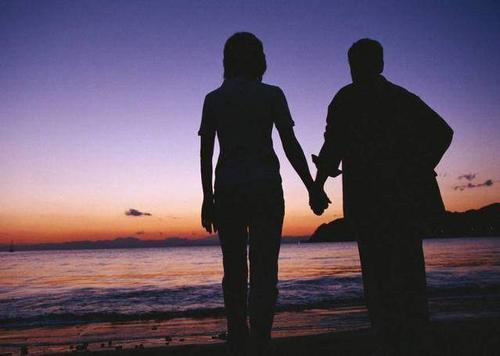 情侣离别图片 男女离别图片