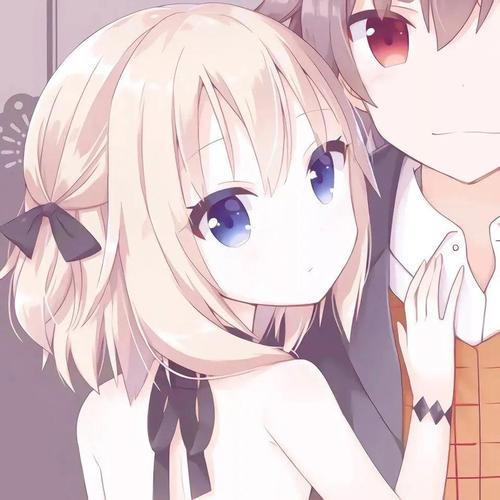 情侣图片动漫一男一女 一男一女卡通图情侣