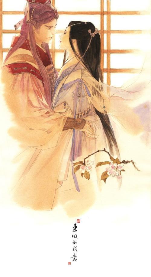 古装情侣拥抱唯美图片 古装情侣图片大全