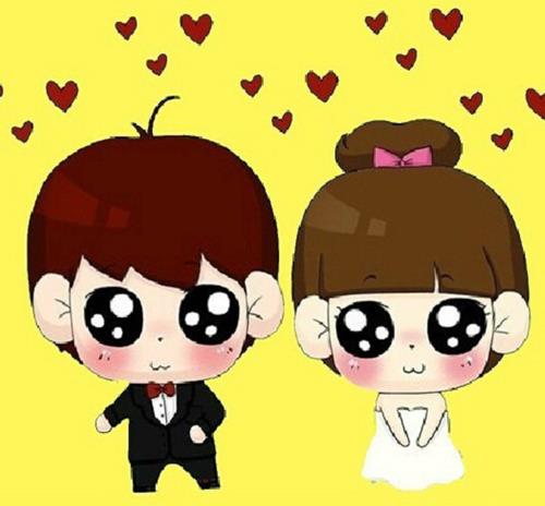 好看的情侣卡通图片 唯美卡通情侣图片