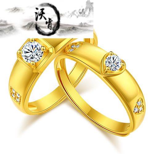 情侣黄金戒指款式图片 情侣戒指款式大全图片