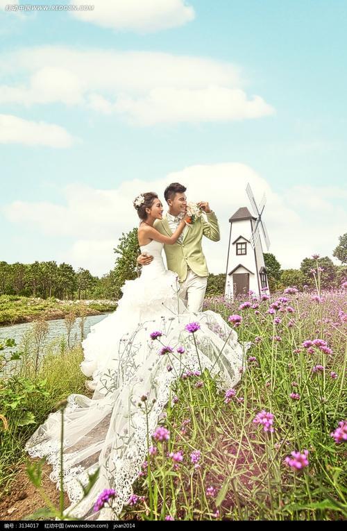 情侣婚纱背景图 情侣婚纱照图片