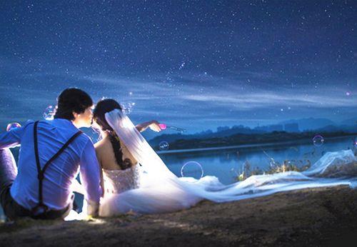 情侣婚纱背景图 情侣婚纱照图片