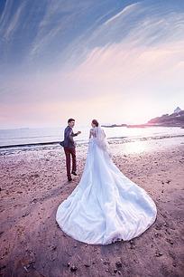 情侣婚纱背景图 情侣婚纱照图片