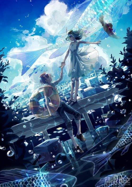 二次元情侣背景图一对 二次元情侣甜蜜背景图片