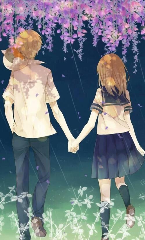 动漫背景图情侣 情侣动漫图片双人背景图