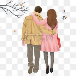 冬天情侣图片唯美 冬天情侣头像图片