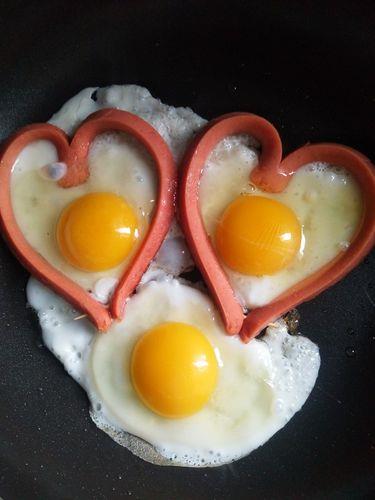 情侣爱心早餐图片 情侣早安图片