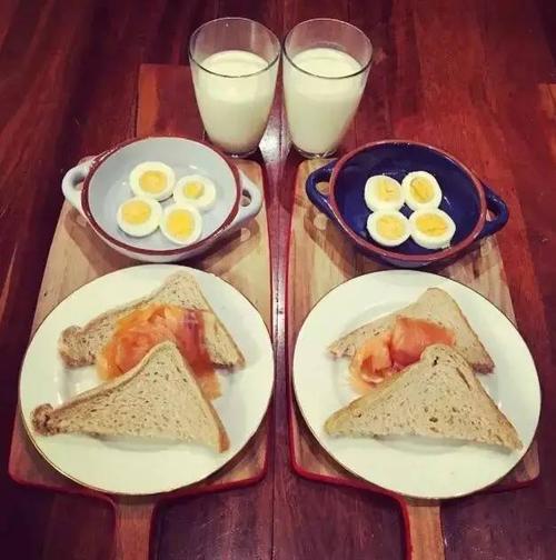 情侣爱心早餐图片 情侣早安图片