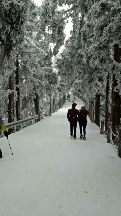 情侣看雪图片 雪景情侣图片