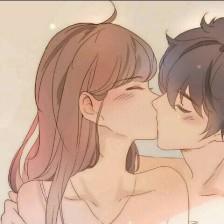 动漫情侣cp图片分开2张 情侣图片两张分开