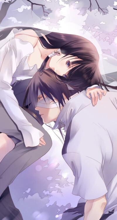 动漫情侣cp图片分开2张 情侣图片两张分开