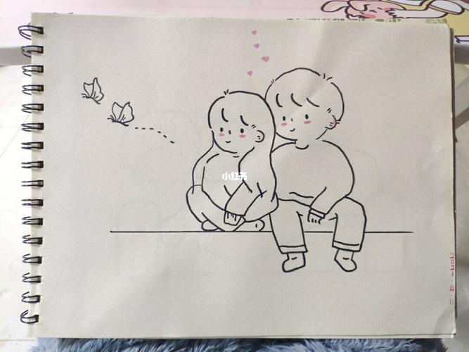 情侣图画简单又好看 画一对情侣的图片简单
