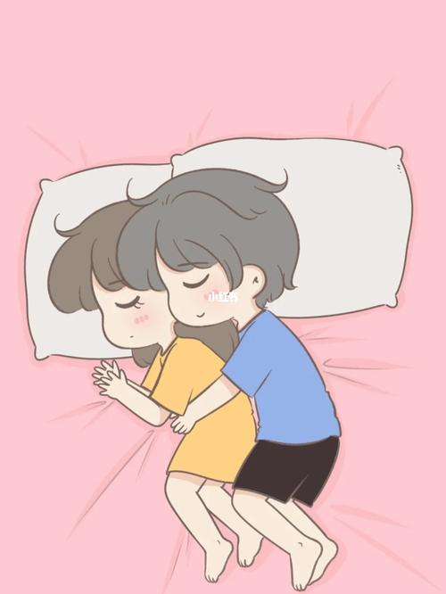 情侣睡觉姿势图 情侣入睡唯美图片