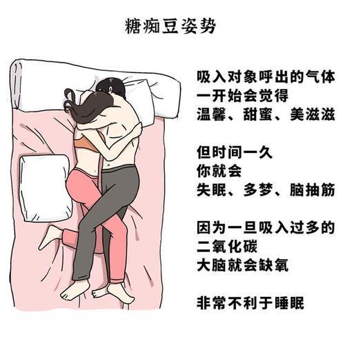 情侣睡觉姿势图 情侣入睡唯美图片