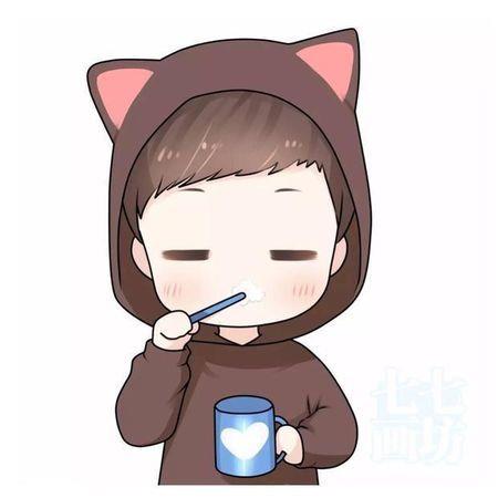 卡通情侣图片呆萌一对 情侣图片卡通萌萌一对可爱两人