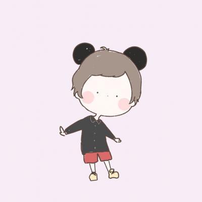 卡通情侣图片呆萌一对 情侣图片卡通萌萌一对可爱两人