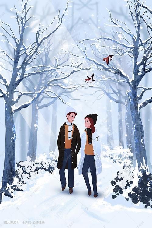 冬季情侣图片 冬季情侣图片唯美