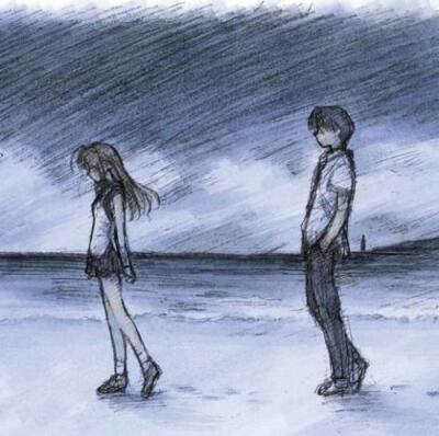 情侣分手背影离去图片 男女分手背影离去图片