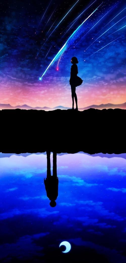 星空下的情侣图片 浪漫星空图片情侣