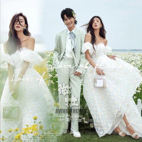 婚纱情侣照图片大全 休闲情侣婚纱照图片大全