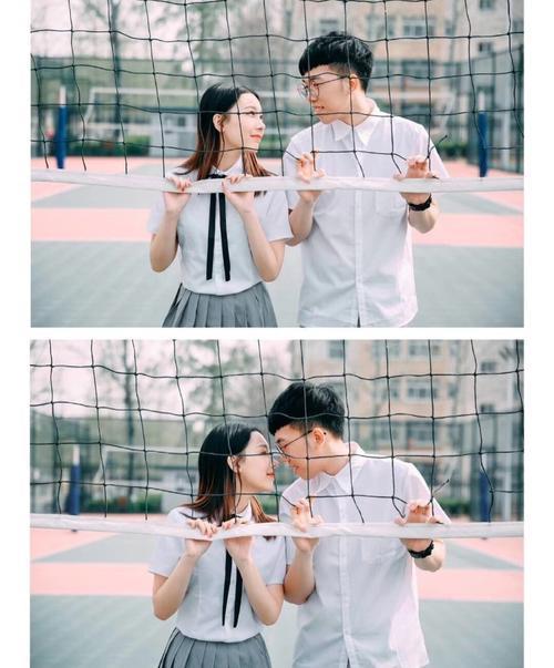 校园情侣图片 校园情侣背影图片唯美