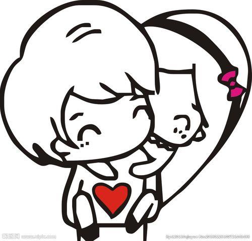 简单情侣图画 情侣简笔画图片