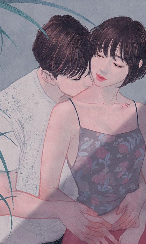 情侣插图 情侣图片