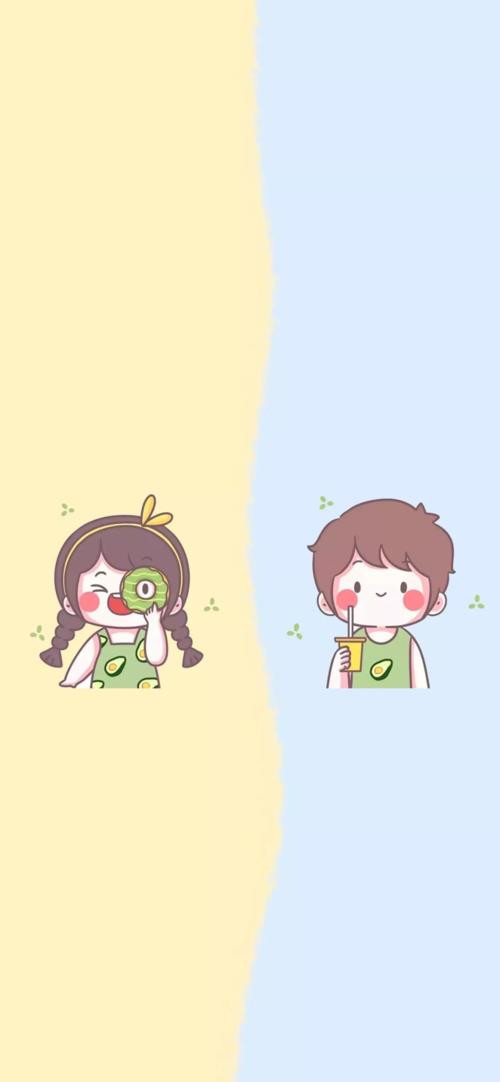 情侣图案一左一右 男女一左一右情侣图片